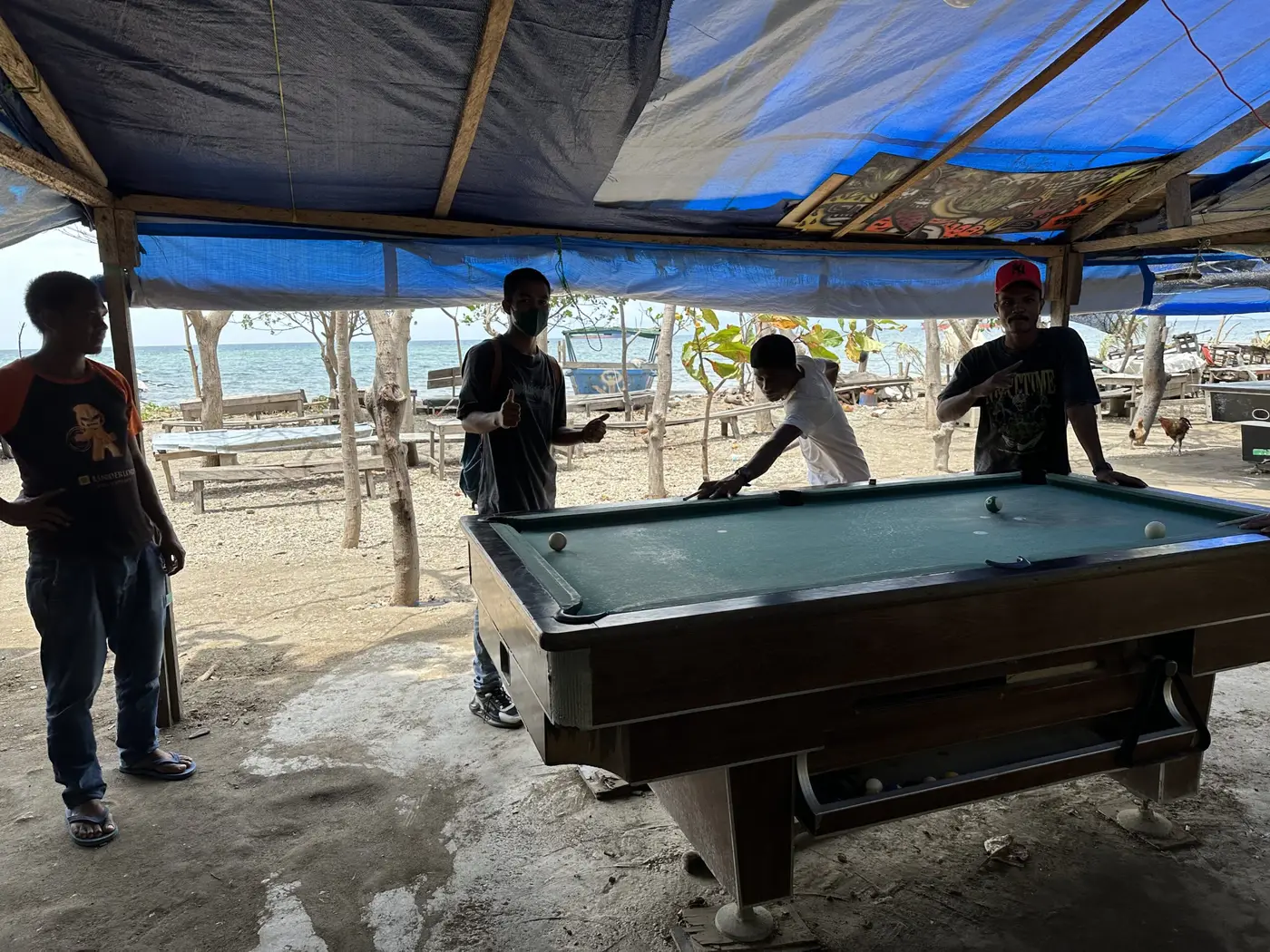 Who’d have thought? But why not! Can’t beat a bit of pool on the beach — Timor-Leste.