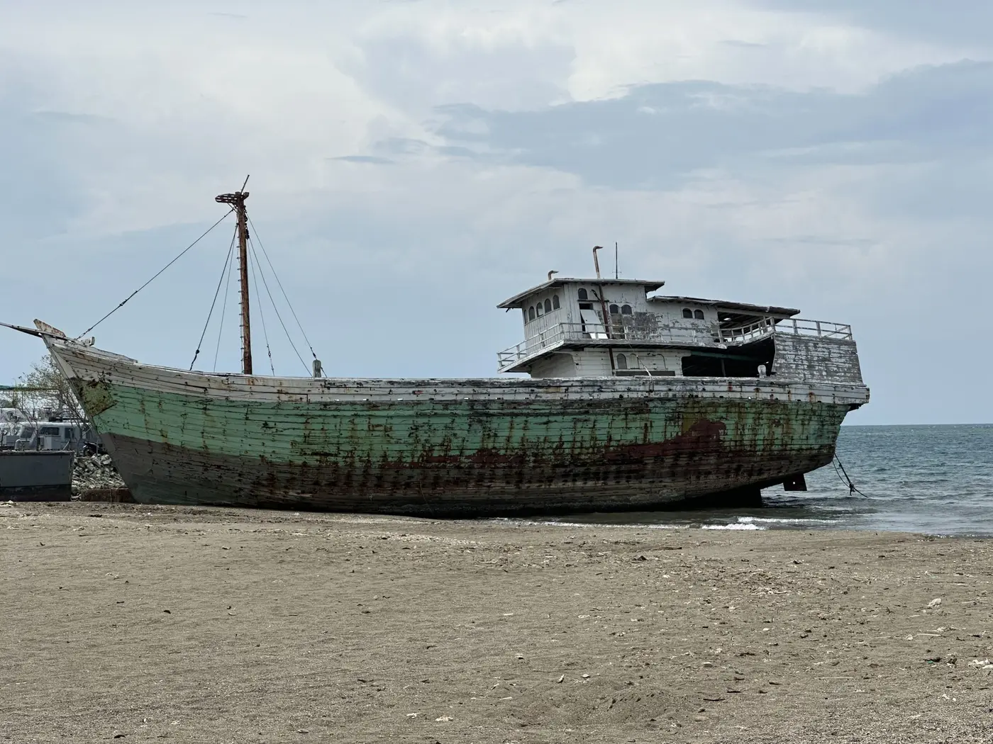 Left stranded right on the central beach — Timor-Leste.