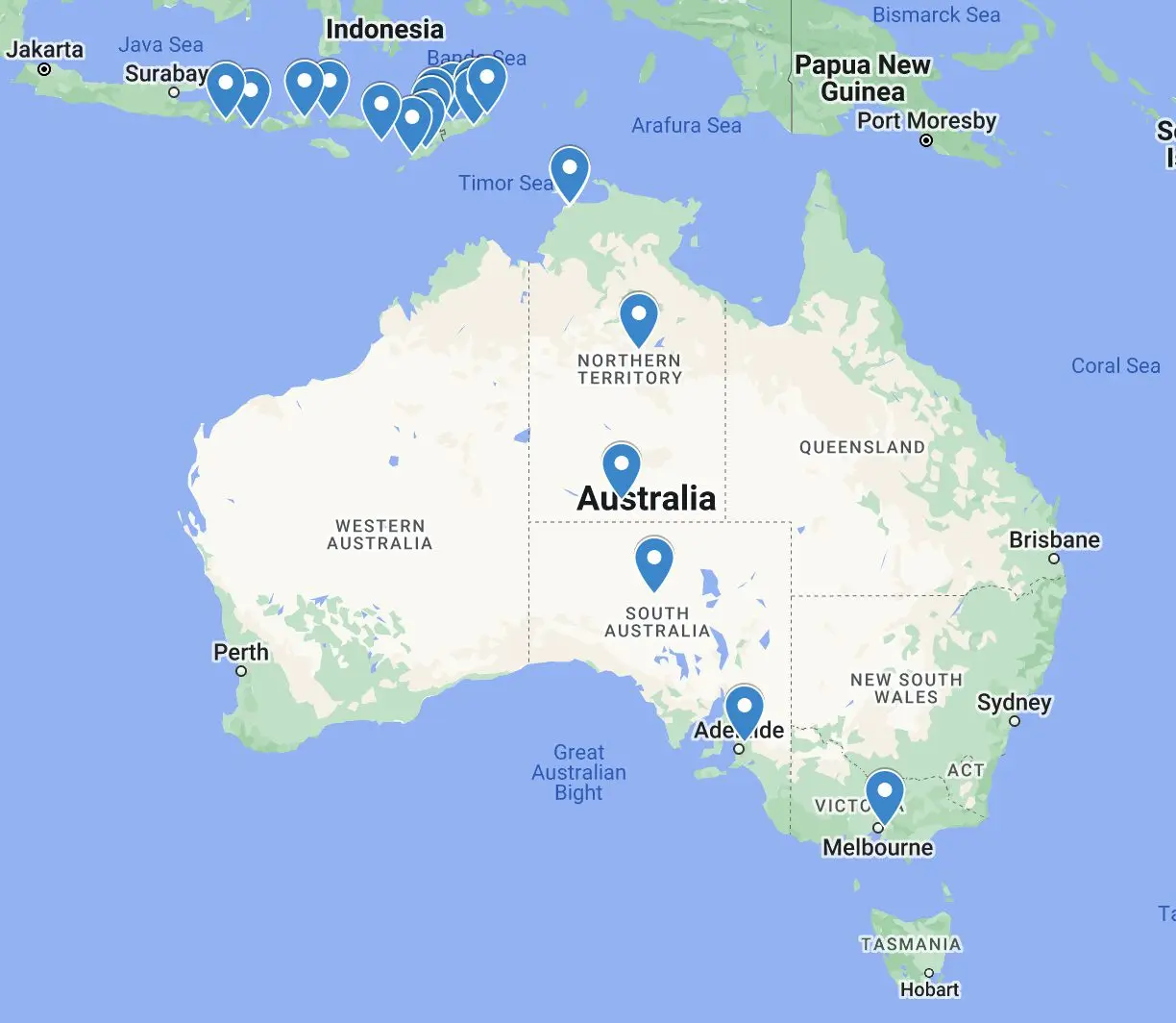 Maps and galleries